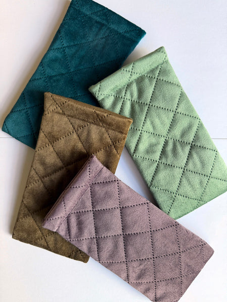 Quilted Glasses Case (Sage) • NEW
