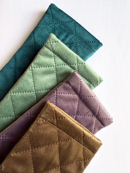 Quilted Glasses Case (Sage) • NEW