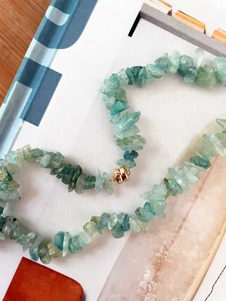 The Surfer Boy Necklace (Aquamarine)