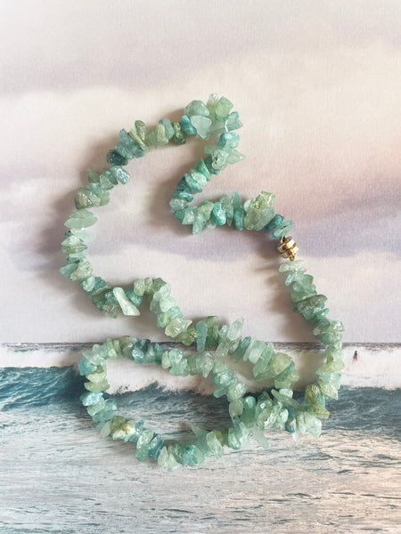 The Surfer Boy Necklace (Aquamarine)