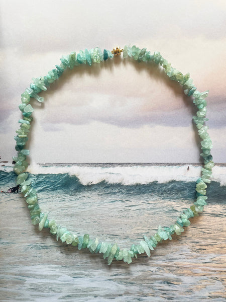 The Surfer Boy Necklace (Aquamarine)