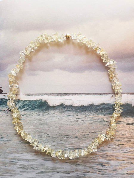 The Surfer Boy Necklace (Lemon Quartz)
