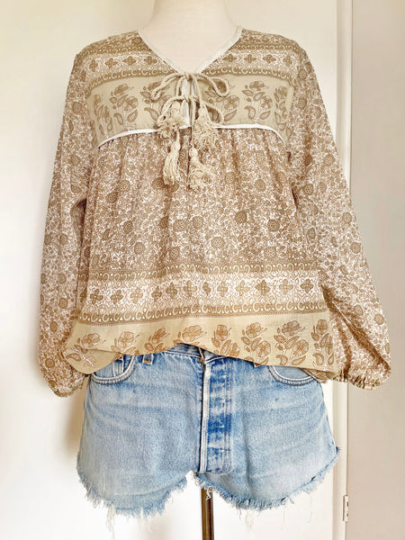 Chowchilla Vintage Indian GYPSET Blouse • "Ashanti" • BACK IN STOCK