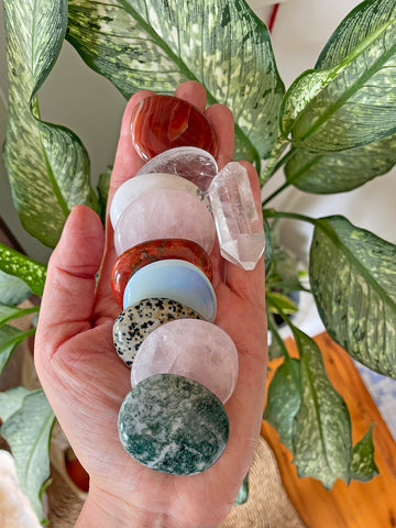 EXHALE Palm Stone Crystal Set (10 pieces) • NEW