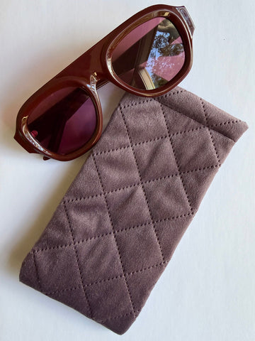 Quilted Glasses Case (Acai) • NEW