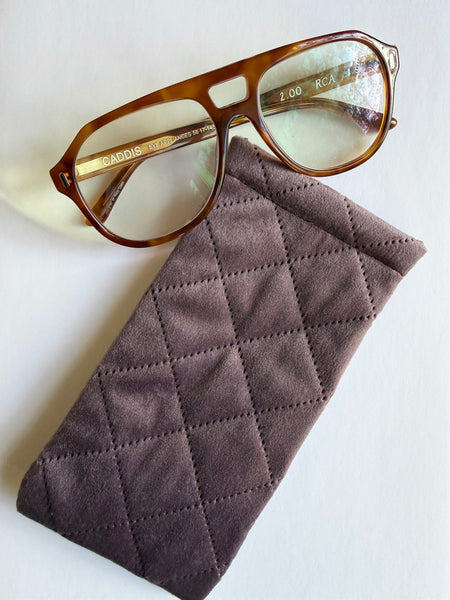 Quilted Glasses Case (Acai) • NEW