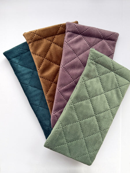 Quilted Glasses Case • (Sage) NEW