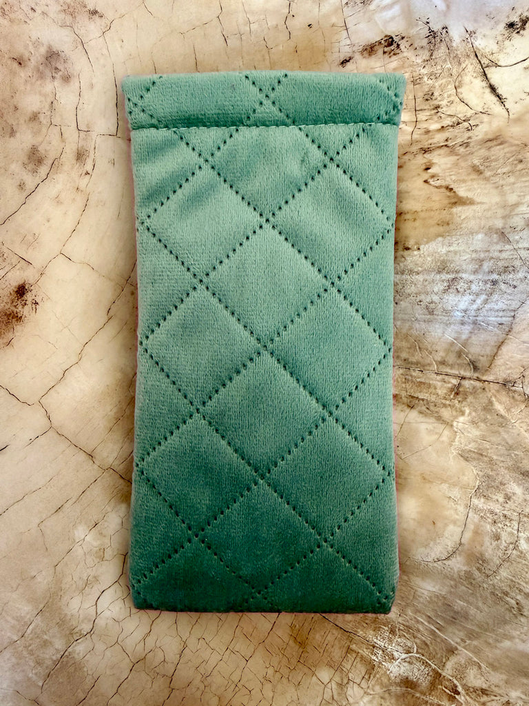 Quilted Glasses Case (Sage) • NEW