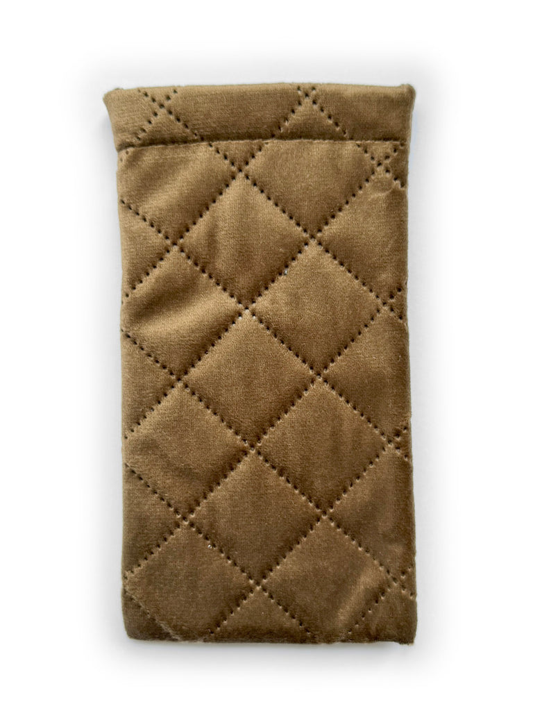 Quilted Glasses Case • (Walnut) NEW