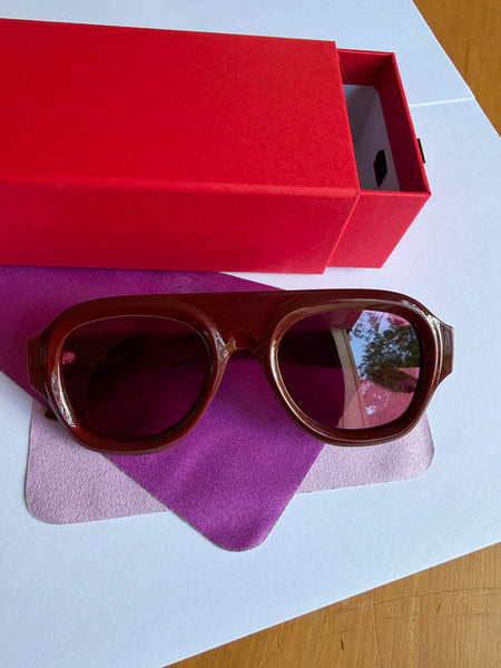 Aviator Style Acetate Sunglasses (Goji) • NEW