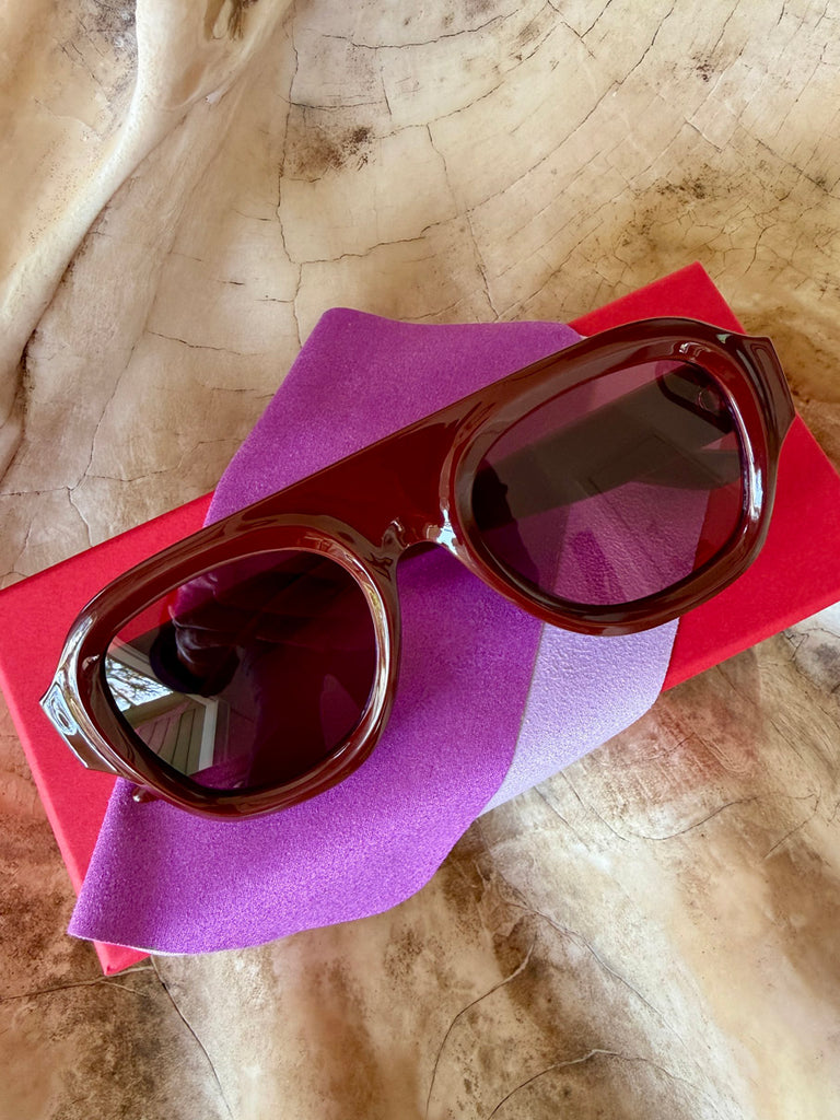 Aviator Style Acetate Sunglasses (Goji) • NEW