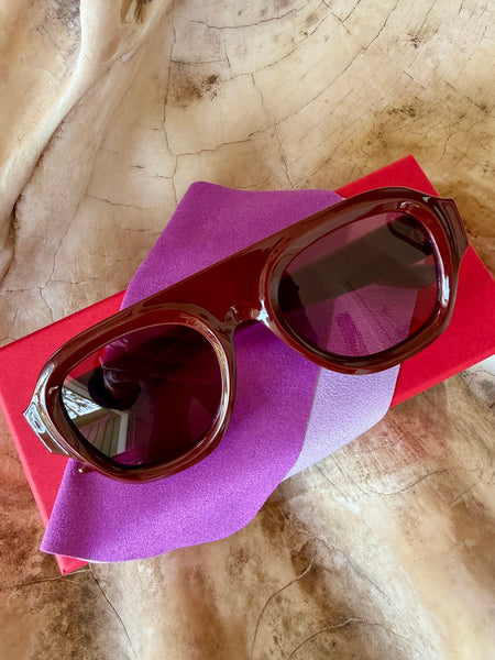 Aviator Style Acetate Sunglasses (Goji) • NEW