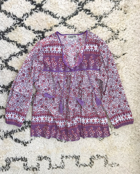 Chowchilla Vintage Indian GYPSET Blouse • "Bekah" • LAST ONE (Size XS)